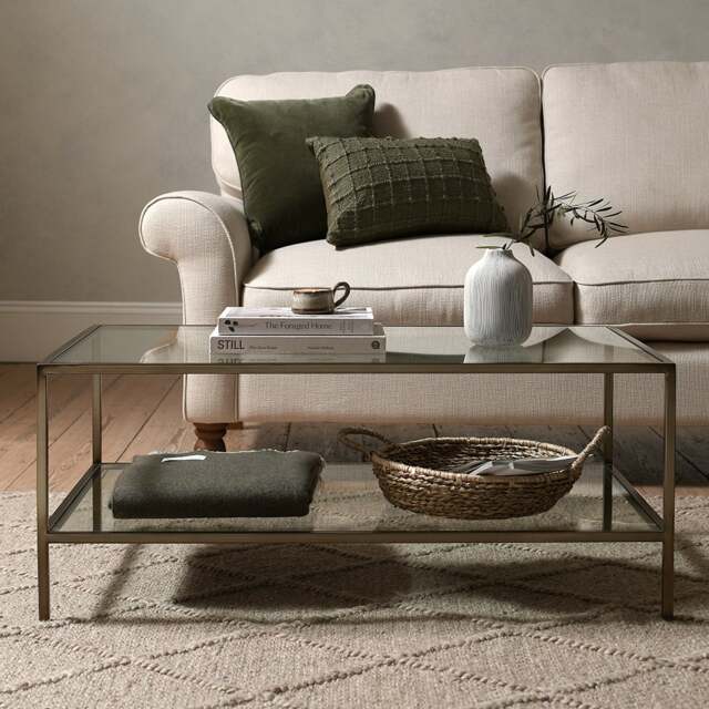Foxcote Brushed Bronze Rectangular Coffee Table - The Cotswold Company - image 1