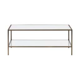Foxcote Brushed Bronze Rectangular Coffee Table - The Cotswold Company - thumbnail 2