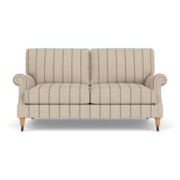 3 Seater Sofa - Charcoal - Compton Stripe - Taylor High Back - The Cotswold Company - thumbnail 2