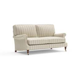 3 Seater Sofa - Charcoal - Compton Stripe - Taylor High Back - The Cotswold Company - thumbnail 5