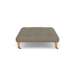 Foot Stool - Mid Grey - House Linen Mix - Amelia Large - The Cotswold Company - thumbnail 3