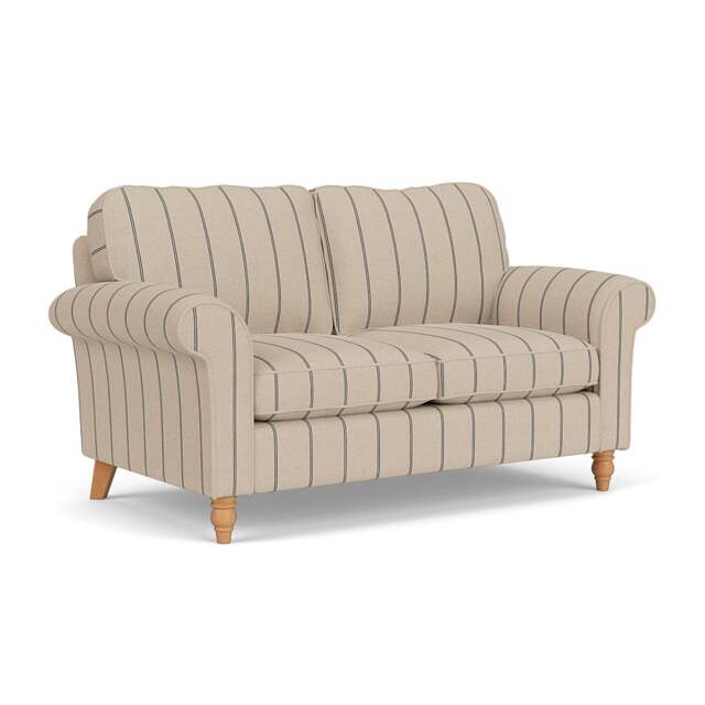 Large 2 Seater Sofa - Charcoal - Compton Stripe - Hurley - The Cotswold Company - image 1