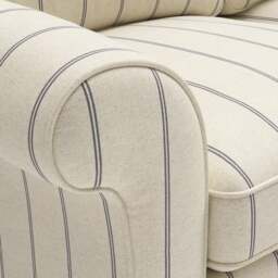 Large 2 Seater Sofa - Charcoal - Compton Stripe - Hurley - The Cotswold Company - thumbnail 5