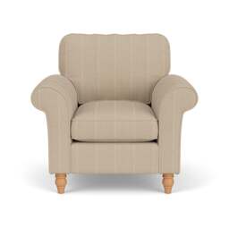 Armchair - Natural - Compton Stripe - Hurley - The Cotswold Company - thumbnail 2