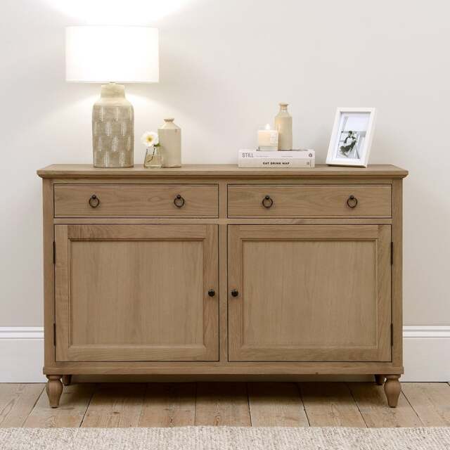 Elkstone Mellow Oak Large Sideboard - The Cotswold Company - image 1