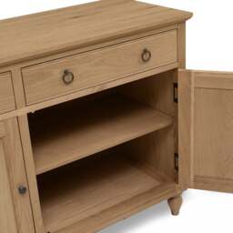 Elkstone Mellow Oak Large Sideboard - The Cotswold Company - thumbnail 7