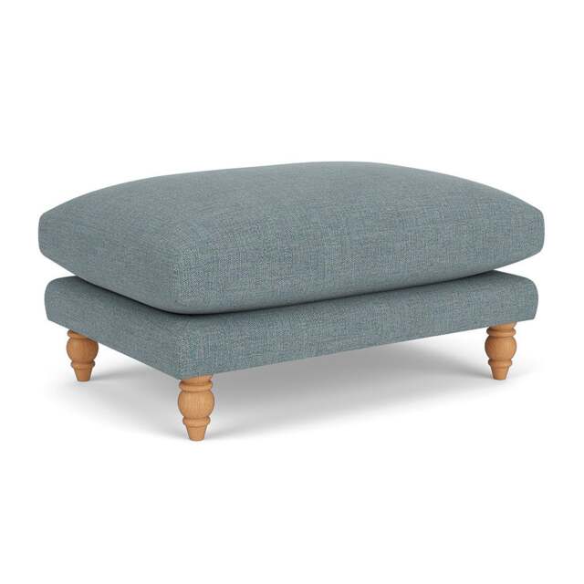 Foot Stool - Teal marl - Rustic Weave - Emily - The Cotswold Company - image 1