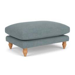Foot Stool - Teal marl - Rustic Weave - Emily - The Cotswold Company - thumbnail 1