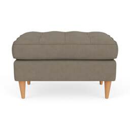 Foot Stool - Mid Grey - House Linen Mix - Saxon Small - The Cotswold Company - thumbnail 2
