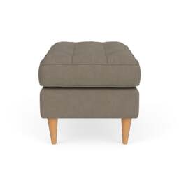 Foot Stool - Mid Grey - House Linen Mix - Saxon Small - The Cotswold Company - thumbnail 3