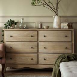 6 Drawer Chest - Camille Limewash Oak - The Cotswold Company - thumbnail 2