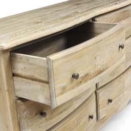 6 Drawer Chest - Camille Limewash Oak - The Cotswold Company - thumbnail 6