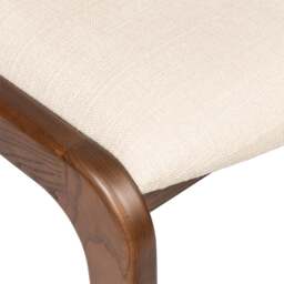 Cranham Dark Ash Upholstered Dining Chair - The Cotswold Company - thumbnail 4