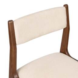 Cranham Dark Ash Upholstered Dining Chair - The Cotswold Company - thumbnail 6
