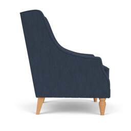 Armchair - Indigo - Luxury Italian Linen - Annie - The Cotswold Company - thumbnail 3