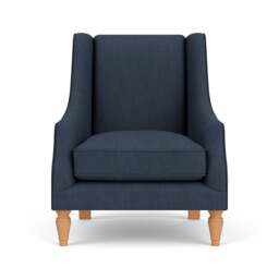 Armchair - Indigo - Luxury Italian Linen - Annie - The Cotswold Company - thumbnail 2