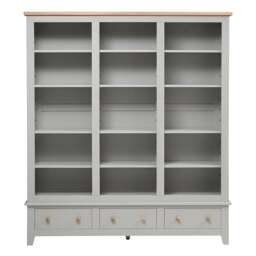 Grand Bookcase - Chester Dove Grey - The Cotswold Company - thumbnail 4