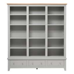 Grand Bookcase - Chester Dove Grey - The Cotswold Company - thumbnail 3