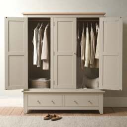 Triple Wardrobe - Chester Limestone - The Cotswold Company - thumbnail 2