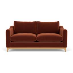 4 Seater Sofa - Brick - Matt Velvet - Watson - The Cotswold Company - thumbnail 2