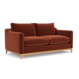 4 Seater Sofa - Brick - Matt Velvet - Watson - The Cotswold Company