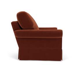 Armchair - Brick - Matt Velvet - Dawson - The Cotswold Company - thumbnail 3