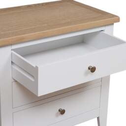 Set of 2 Jumbo Bedside Tables - Chester Pure White - The Cotswold Company - thumbnail 7