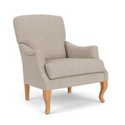 Armchair - Natural - Luxury Italian Linen - Elsie - The Cotswold Company - thumbnail 1
