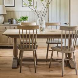 Elkstone Smoked Oak 6-8 Seater Extending Dining Table - The Cotswold Company - thumbnail 1