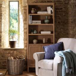 Berkeley Nordic Oak Alcove Bookcase - The Cotswold Company - thumbnail 2
