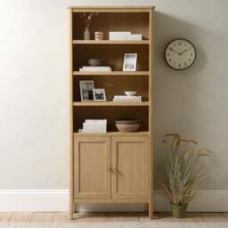 Berkeley Nordic Oak Alcove Bookcase - The Cotswold Company