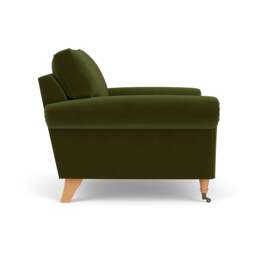Armchair - Forest Green - Matt Velvet - Osbourne - The Cotswold Company - thumbnail 3