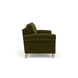 3 Seater Sofa - Forest Green - Matt Velvet - Hurley - The Cotswold Company - thumbnail 3
