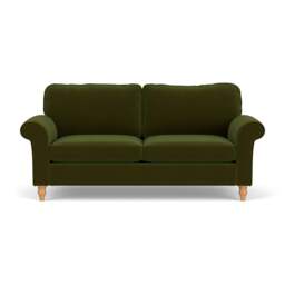 3 Seater Sofa - Forest Green - Matt Velvet - Hurley - The Cotswold Company - thumbnail 2