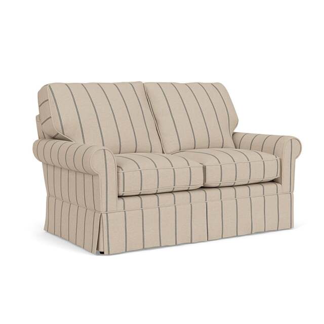 2 Seater Sofa - Charcoal - Compton Stripe - Dawson - The Cotswold Company - image 1