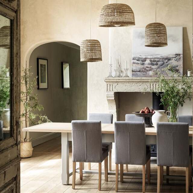 8-12 Seater Extending Dining Table - Chester Dove Grey - The Cotswold Company - image 1