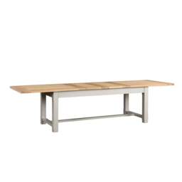 8-12 Seater Extending Dining Table - Chester Dove Grey - The Cotswold Company - thumbnail 5