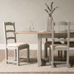 8-12 Seater Extending Dining Table - Chester Dove Grey - The Cotswold Company - thumbnail 2