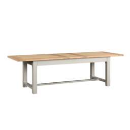 8-12 Seater Extending Dining Table - Chester Dove Grey - The Cotswold Company - thumbnail 4