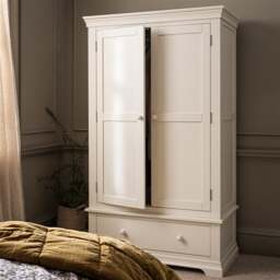 Chantilly Warm White Double Wardrobe - The Cotswold Company