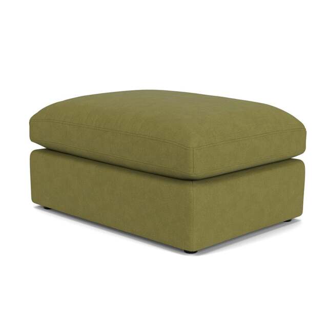 Foot Stool - Apple - House Linen Mix - Clarke Large - The Cotswold Company - image 1