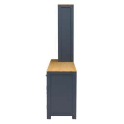 Chalford Inky Blue Desk with Bookcase and Filing Cabinet - The Cotswold Company - thumbnail 5