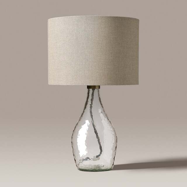 Aubrey Glass Small Lamp Clear - Home Accessories - The Cotswold Company - image 1