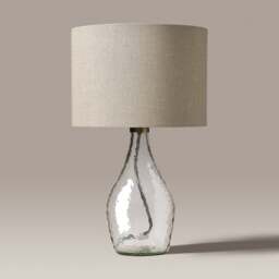 Aubrey Glass Small Lamp Clear - Home Accessories - The Cotswold Company