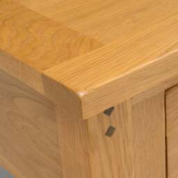 Oakland Rustic Oak Coffee Table with Drawers - The Cotswold Company - thumbnail 4