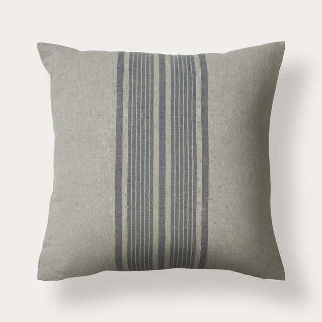 Cotton Linen Bold Stripe Cushion - Navy 45x45cm - Home Accessories - The Cotswold Company - image 1