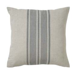 Cotton Linen Bold Stripe Cushion - Navy 45x45cm - Home Accessories - The Cotswold Company - thumbnail 3