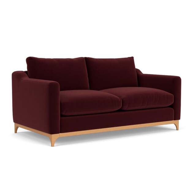 4 Seater Sofa - Dark Rosehip - Matt Velvet - Watson - The Cotswold Company - image 1