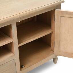 Camille Limewash Oak Xxl Tv Stand up to 90 - The Cotswold Company - thumbnail 5