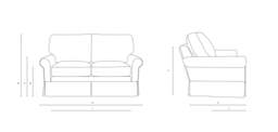 Large 2 Seater Sofa - Cinnamon - Eco Chenille - Dawson - The Cotswold Company - thumbnail 4